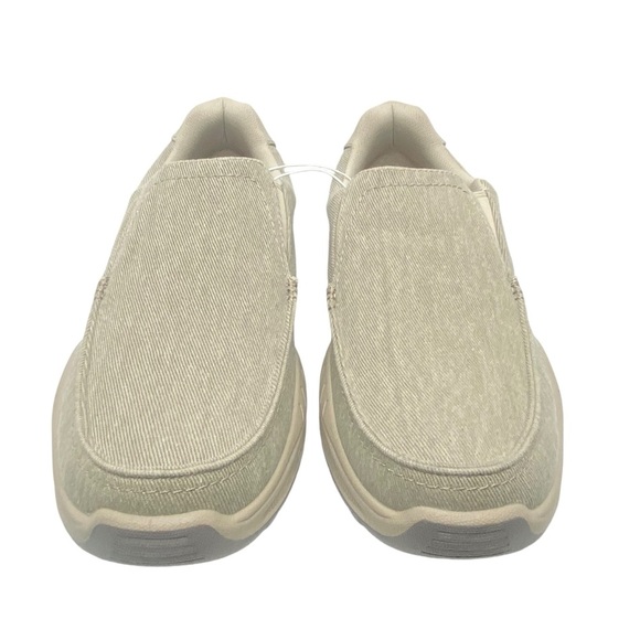 Skechers Men Size 13 Cohagen Vierra Relaxed Fit Canvas Slip On Shoes Taupe - Picture 6 of 11